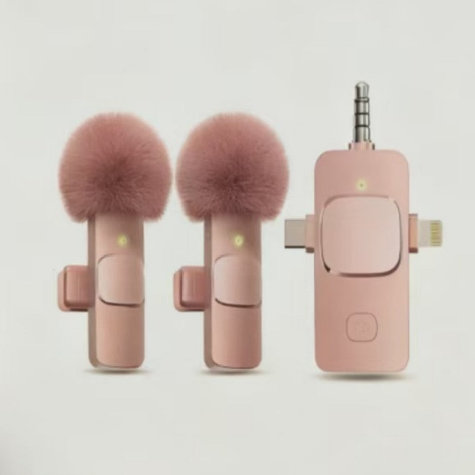 Fuchsia microphone, mobile phone