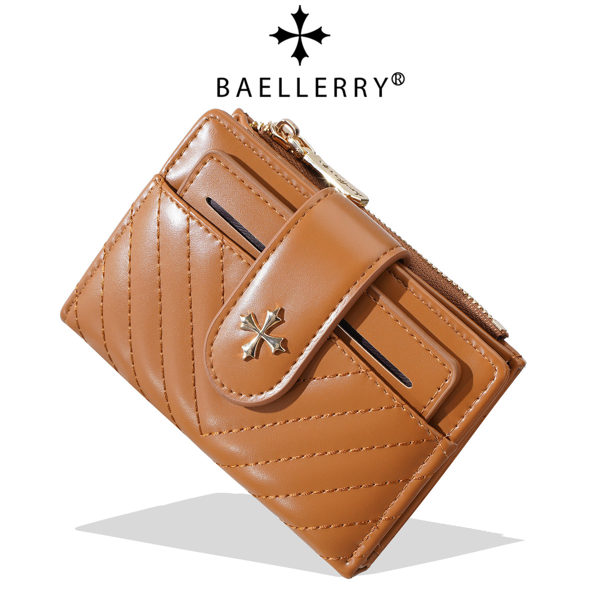New Style Women's Short Wallet, Korean Style Embroidered Trendy Multi-Card Slot Fashion Wallet, High