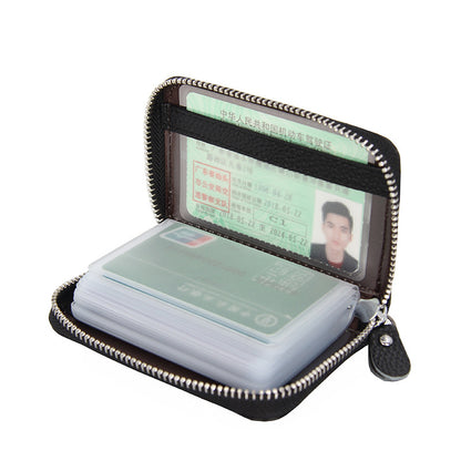 (Cross-border trading), organ, leather anti-magnetic card holder for business cards, genuine leather