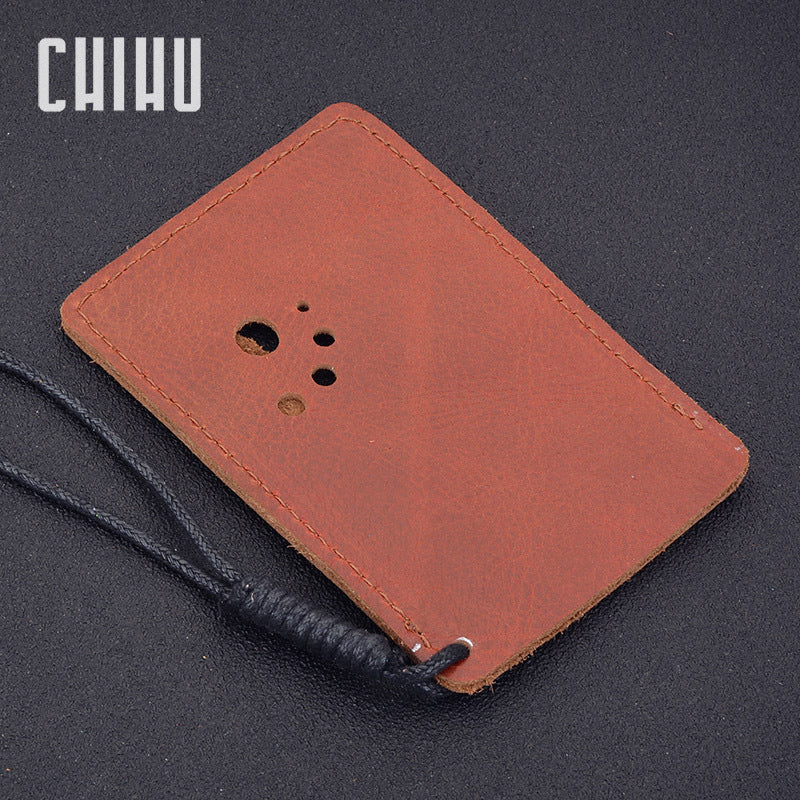Universal cartoon leather card holder for men and women for students, travel card and cardholder cas