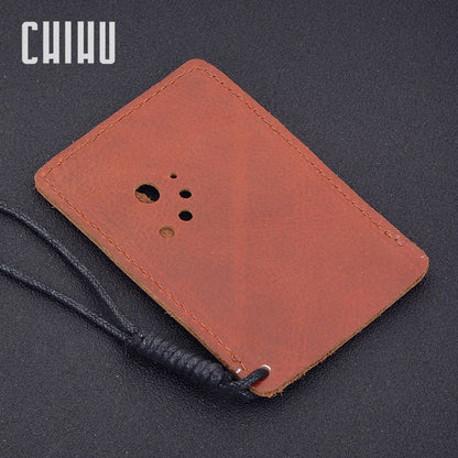 Universal cartoon leather card holder for men and women for students, travel card and cardholder cas