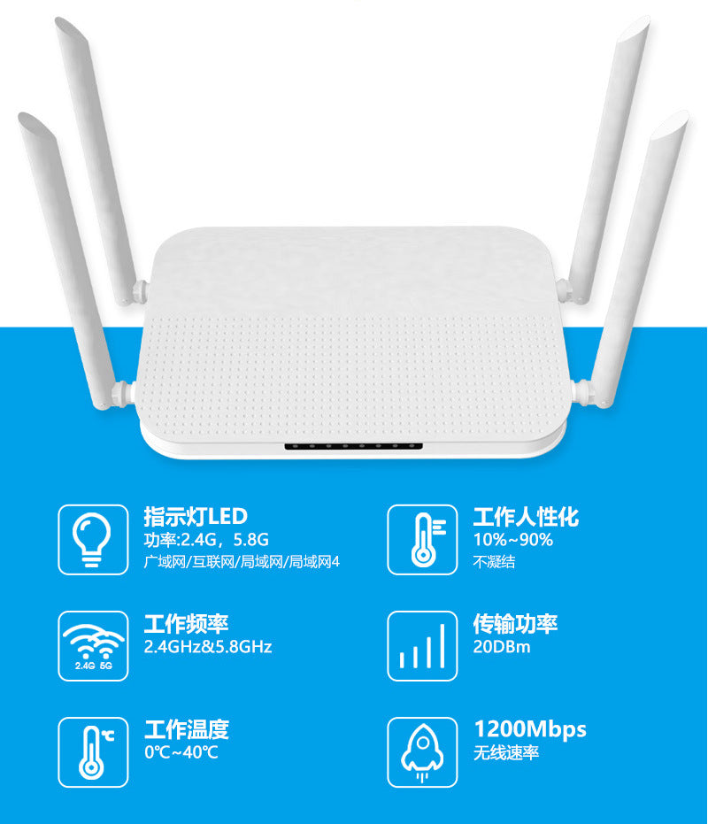 Full Netcom Passing Wall King Dual -frequently wireless WiFi router high -power enterprise smart gig