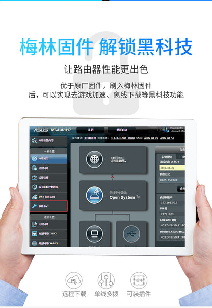Suitable for ASUS RT-ACRH17 dual-frequency AC1700M Gigabit Foreign Wireless router high-speed game w