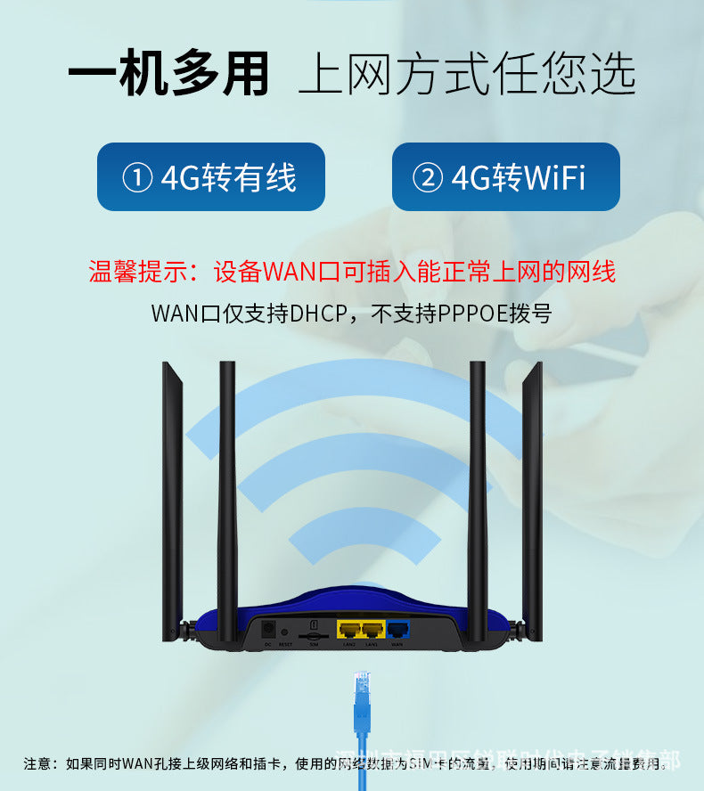 4G 5G wireless router WIFI CAT6 CAT6 Cat12 Factory Direct Selling Malay Wireless Mod 300M