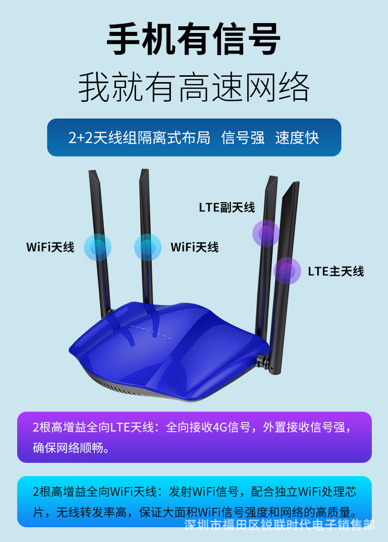 4G 5G wireless router WIFI CAT6 CAT6 Cat12 Factory Direct Selling Malay Wireless Mod 300M