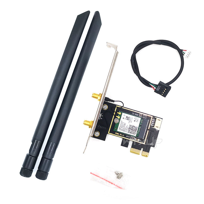 AX200 Gigabit WiFi6 Dual-frequency 5G desktop computer built-in PCI-E wireless network card 3000m Bl