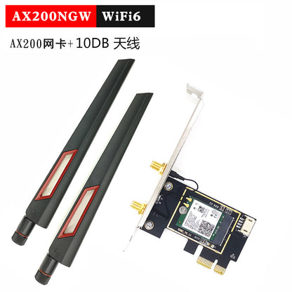 AX200 Gigabit WiFi6 Dual-frequency 5G desktop computer built-in PCI-E wireless network card 3000m Bl