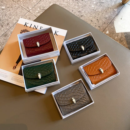 Organ, card holder, ultra thin small shoulder bag, anti-magnetic cards, genuine leather, Korean styl