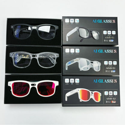 Overseas hot model AIMB-G3 AI glasses 800W pixel multi-lens remote control photo taking Bluetooth ca