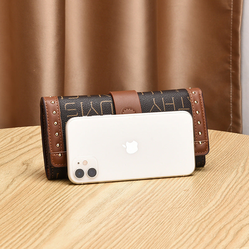 Universal retro long wallet, shoulder bag