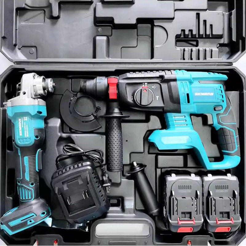 (Cross-border trading), universal set, lithium battery, electric electric drill, wrench, 4 pieces