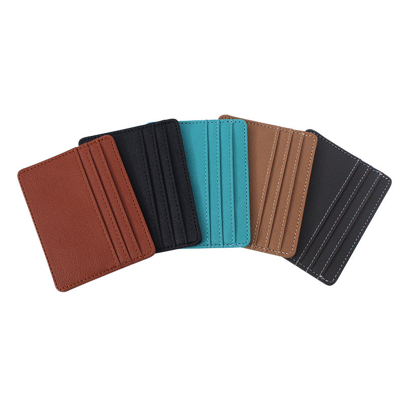 (Cross-border trading), polyurethane light and thin small card holder, custom-made