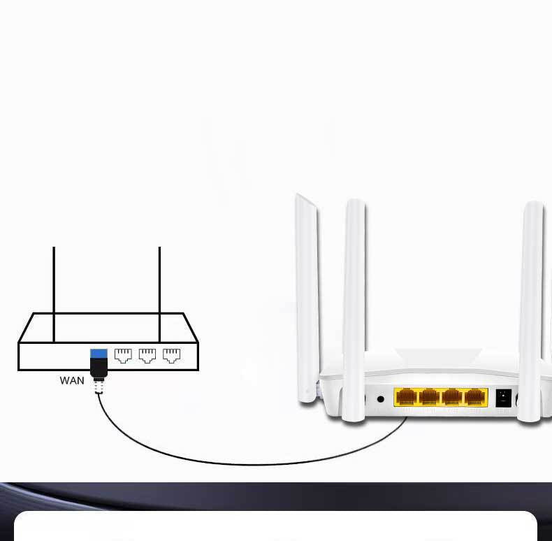 Dual-band four-antenna 100M wireless router home WiFi wall-penetrating king wireless 4G high-speed a