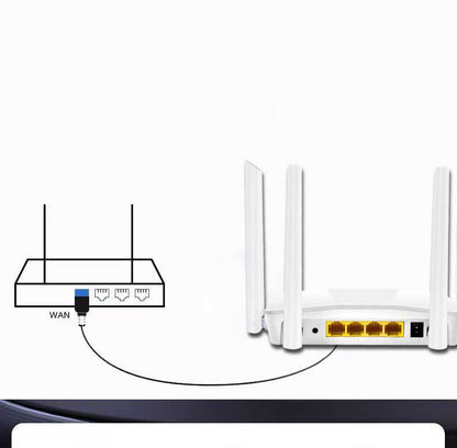 Dual-band four-antenna 100M wireless router home WiFi wall-penetrating king wireless 4G high-speed a