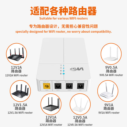 WGP Mini UPS uninterruptible power supply DC12V/9V optical modem router backup cross-border spot