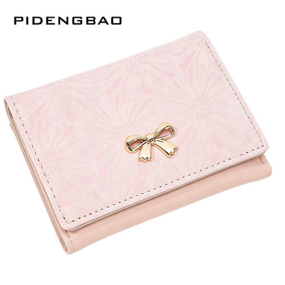 2026 cross-border new creative firework pattern imitation velvet women's tri-fold wallet multi-card 