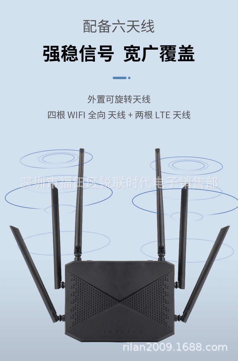 4G wireless WIFI router Gigabit Gigabit non -broadband CAT4 card plug -in route manufacturer all Net