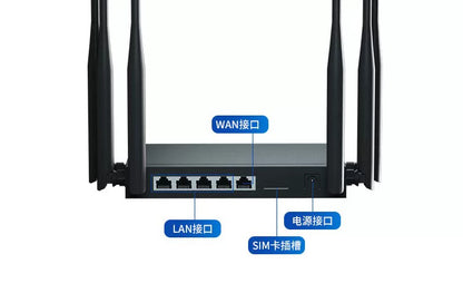 4G wireless router industrial -grade mobile portable WIFI plug -in free broadband telecommunications