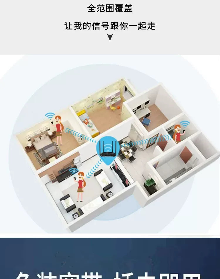 4G wireless router industrial -grade mobile portable WIFI plug -in free broadband telecommunications