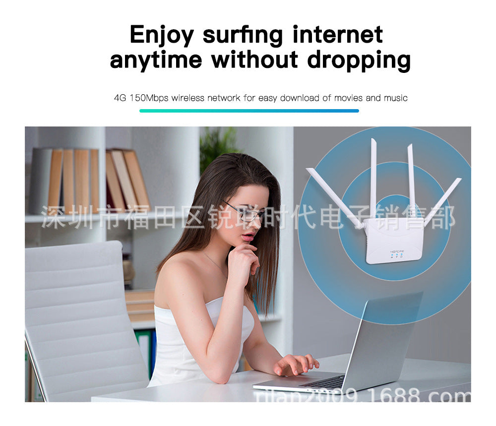 E CP912 4G 5G CPE home wireless router free broadband CAT4 card plug -in outer