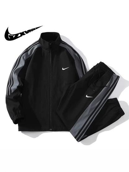 Universal sports suit for leisure, solid color jacket, fashionable set, Spring/Fall 2026 model, Kore