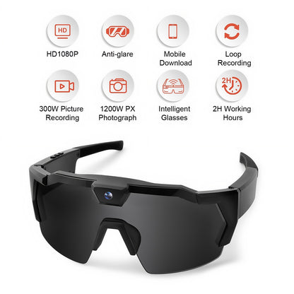 Sunglasses, glasses, videocamera, smart travel CCTV camera, recorder
