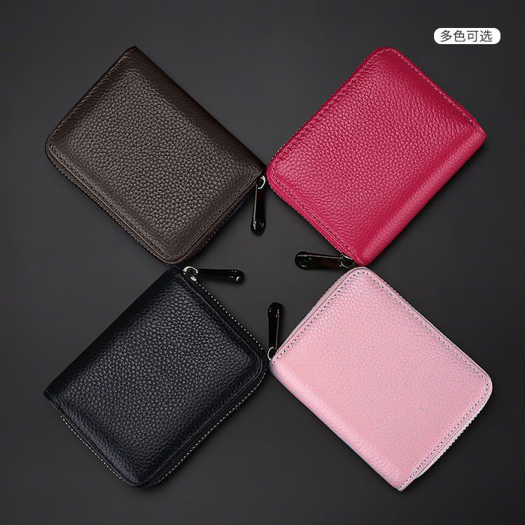 Men's anti-magnetic capacious card holder for driver's license, anti-theft