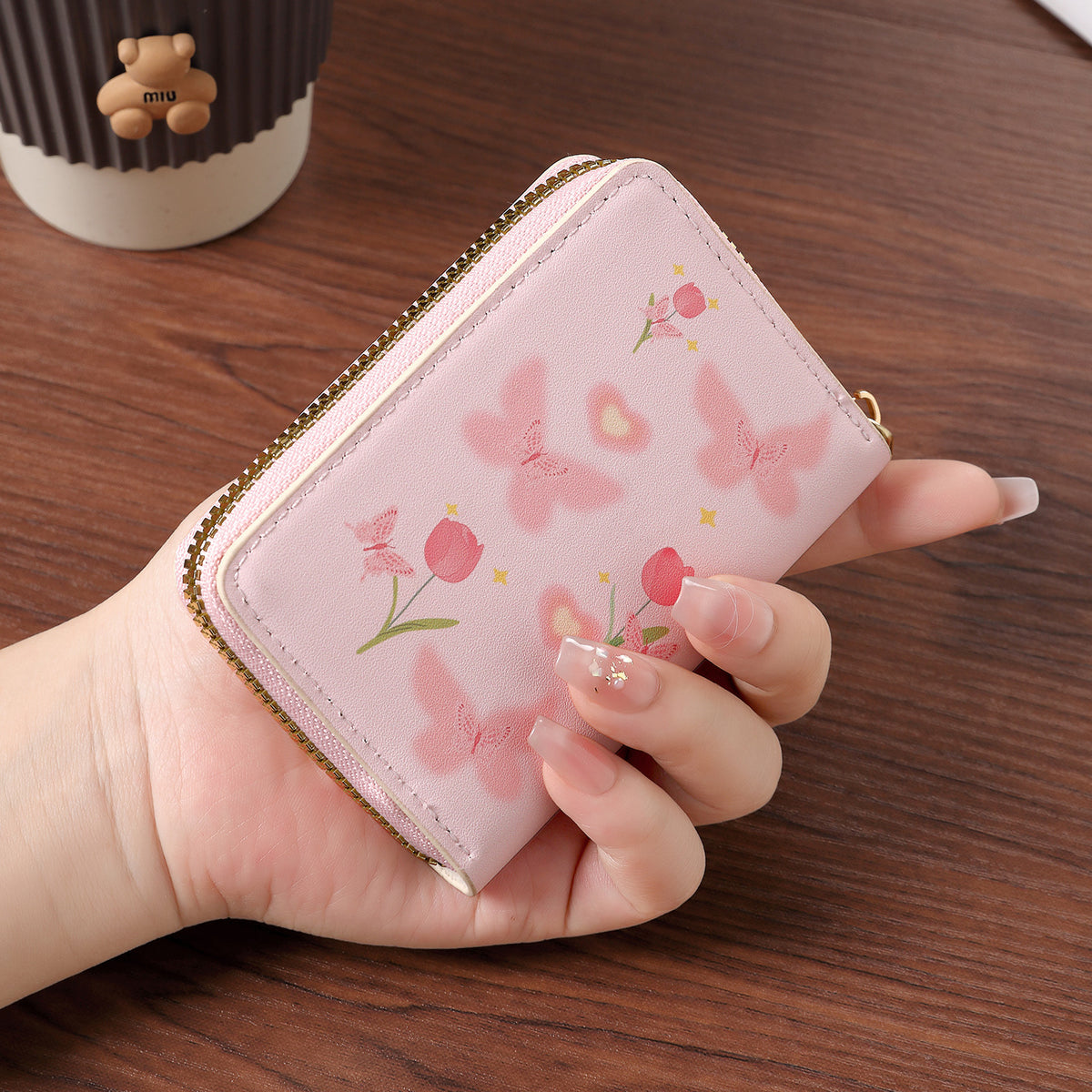 BE-1335: Smudged rose 11 card slots