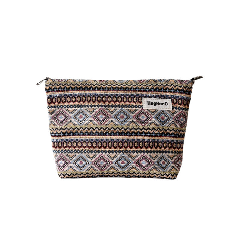 Ethnic cloth, handheld capacious organizer bag for traveling to go out, ethnic style