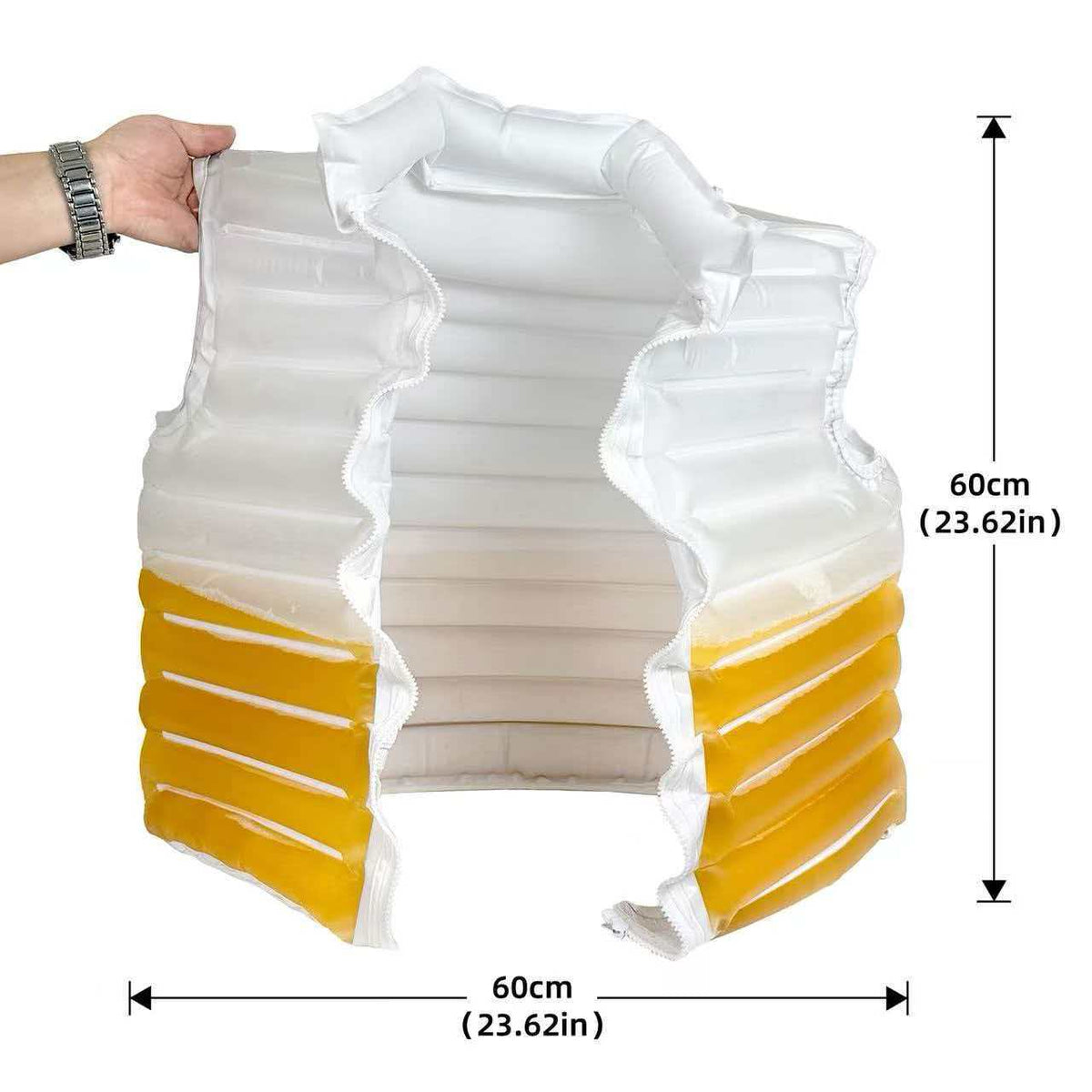 Transparent Beer-Filled Jacket for PoolsBeer JacketTransparent Beer-Filled Jacket for Pools