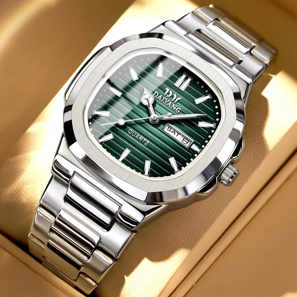 Daiyang Brand New Men's Watch Waterproof Luminous Dual Calendar Watch Men's Ultra-Thin Quartz Watch 