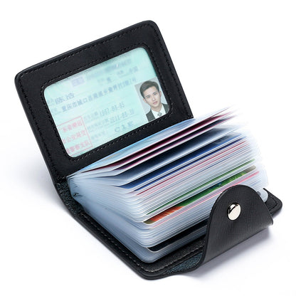 Men's fashionable women's leather card holder for business cards for driver's license, for credit ca