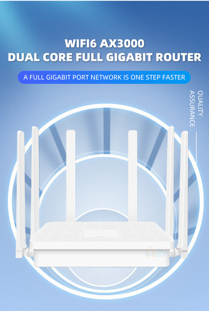 Whole house covers large apartments for home WiFi 6 Gigabit high-speed AX30005G dual-band wall-throu