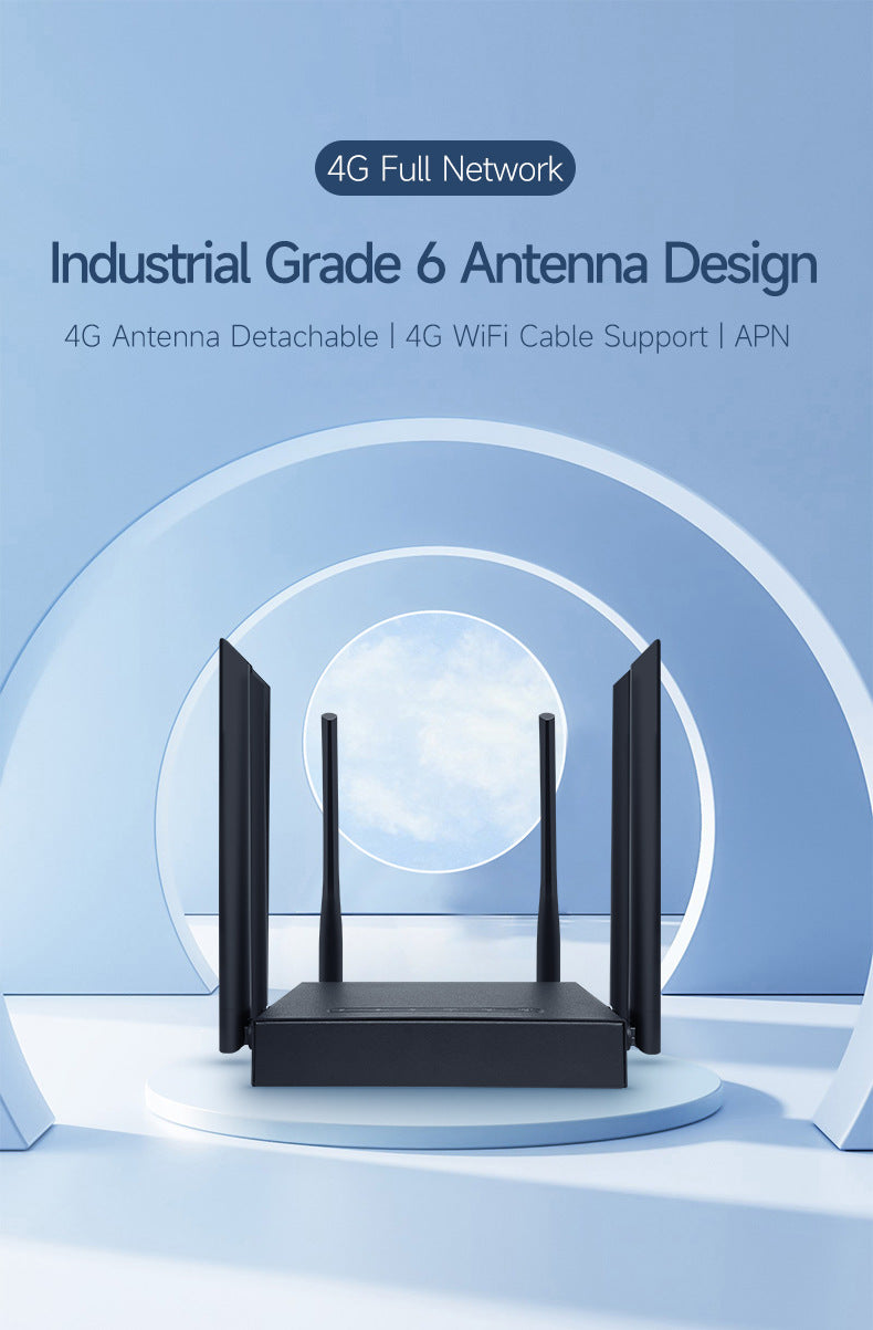 Full Netcom Asian, African and European version industrial-grade detachable antenna 4G card wireless
