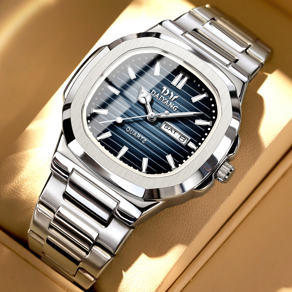 Daiyang Brand New Men's Watch Waterproof Luminous Dual Calendar Watch Men's Ultra-Thin Quartz Watch 