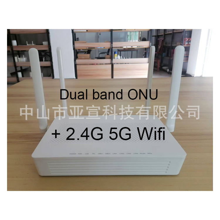 HG6821M Dual-band Gigabit Optical Modem Xpon 5G Wifi5 ONU 4GE+TEL+2USB English Foreign Trade