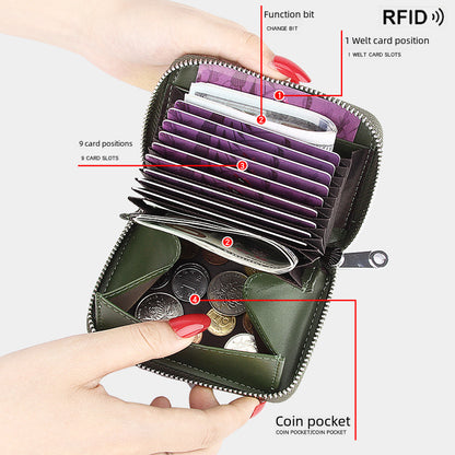 (Cross-border trading), (), Japanese organ, capacious card holder, coins, wallet, anti-theft, genuin