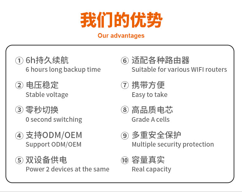 WGP Mini ups DC uninterruptible power supply DC12v2a9V1a router backup mobile cross-border spot