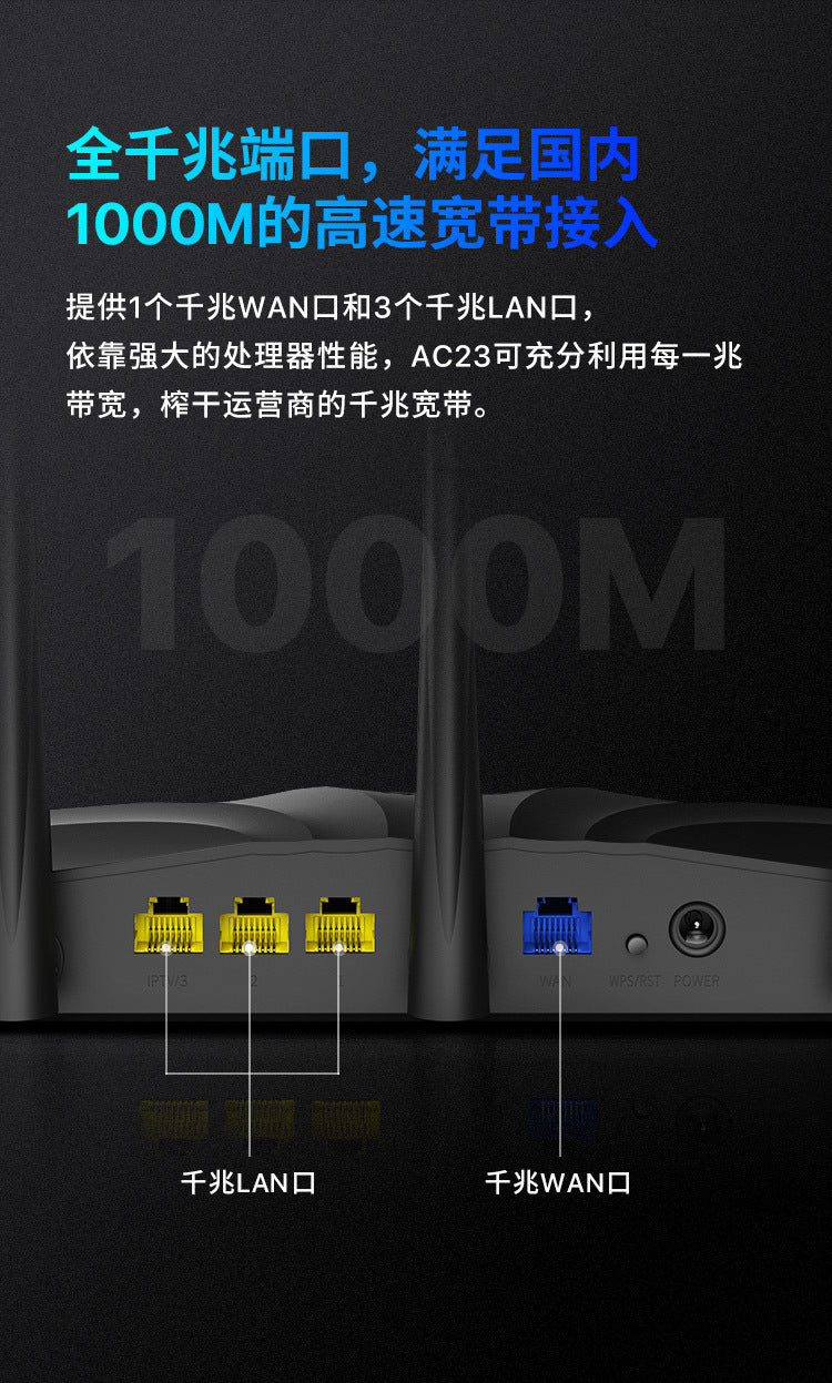 Tenda TendaAC11 commercial 5g optical fiber dual-band gigabit routing wireless wifi high-speed wall 