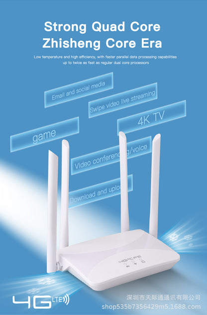 4G wireless router household office mobile portable WiFii plug -in card Routercpe912