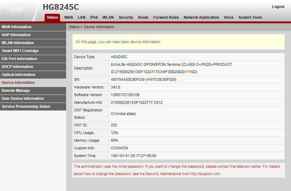 HG8245C is suitable for Huawei HUAWEI Chinese and English ONU/ONT universal XPON/GP/EP 100M optical 