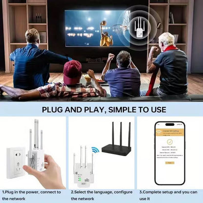 WIFI signal relay booster 300M antenna home signal amplifier wireless repeater network extender