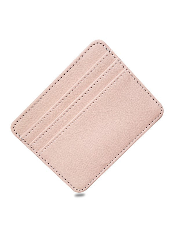 (), thin capacious universal sophisticated polyurethane card holder for men and women