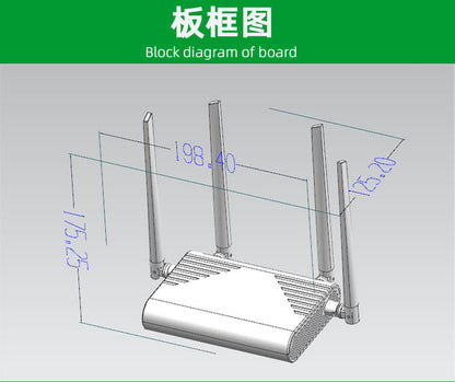 Manufacturer 25 New Router Shell Curved Design 5G Plastic Male Model Router Shell