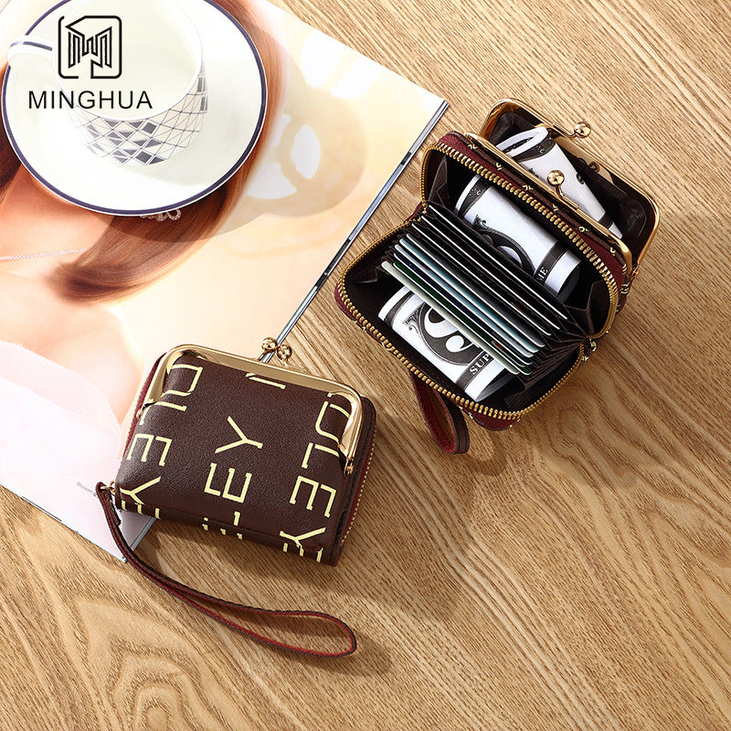 Card holder, set, retro high quality wallet