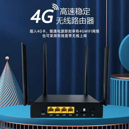 Full Netcom 4G Cardrobe 300 Million Smart MT7628 Watch Dogs IoT wireless router manufacturer