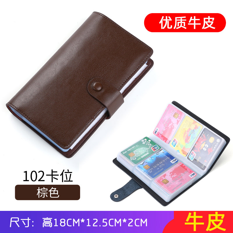 Long version brown (102 card slots + 2 new ID slots)