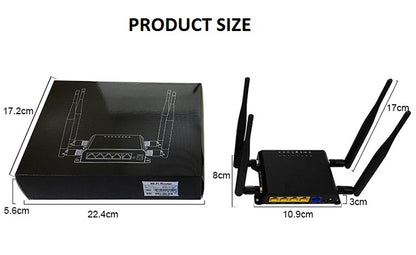 Cross -border metal shell insertion SIM card 4G industrial -grade wireless router turns with WIFI6 h