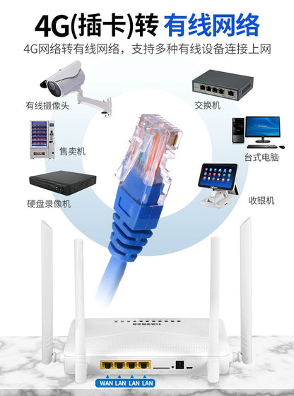 4g full network plug-in card router mobile unicom telecom wireless portable wifi home 4G