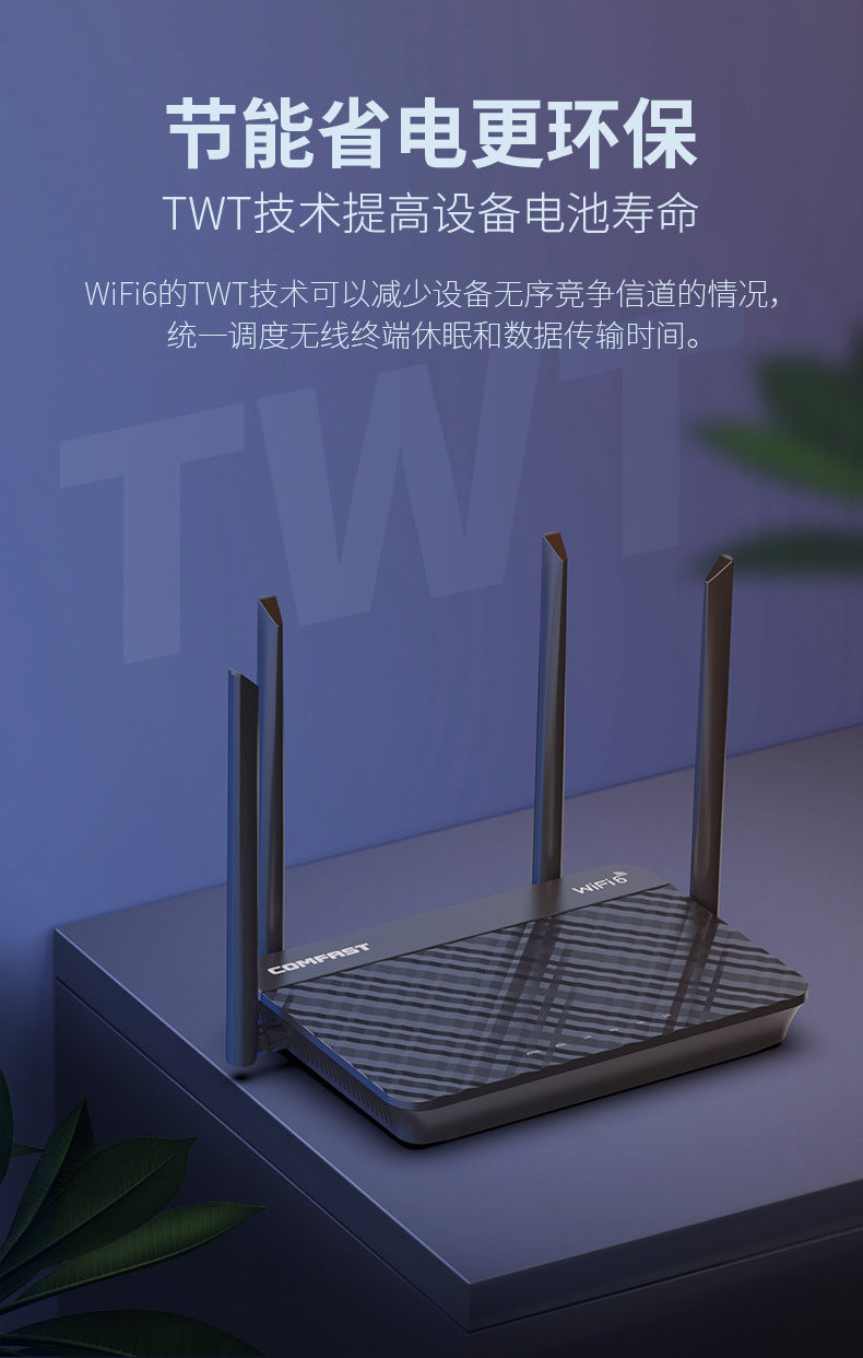 Comfast Gigabit dual-frequency WiFi6 router 1800M wireless router wifi coverage CF-XR10